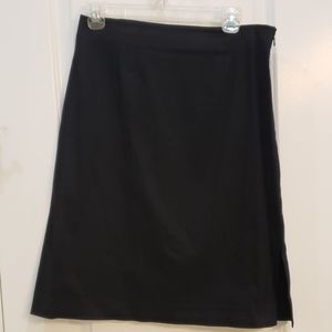 Knee length skirt with slits on either aide